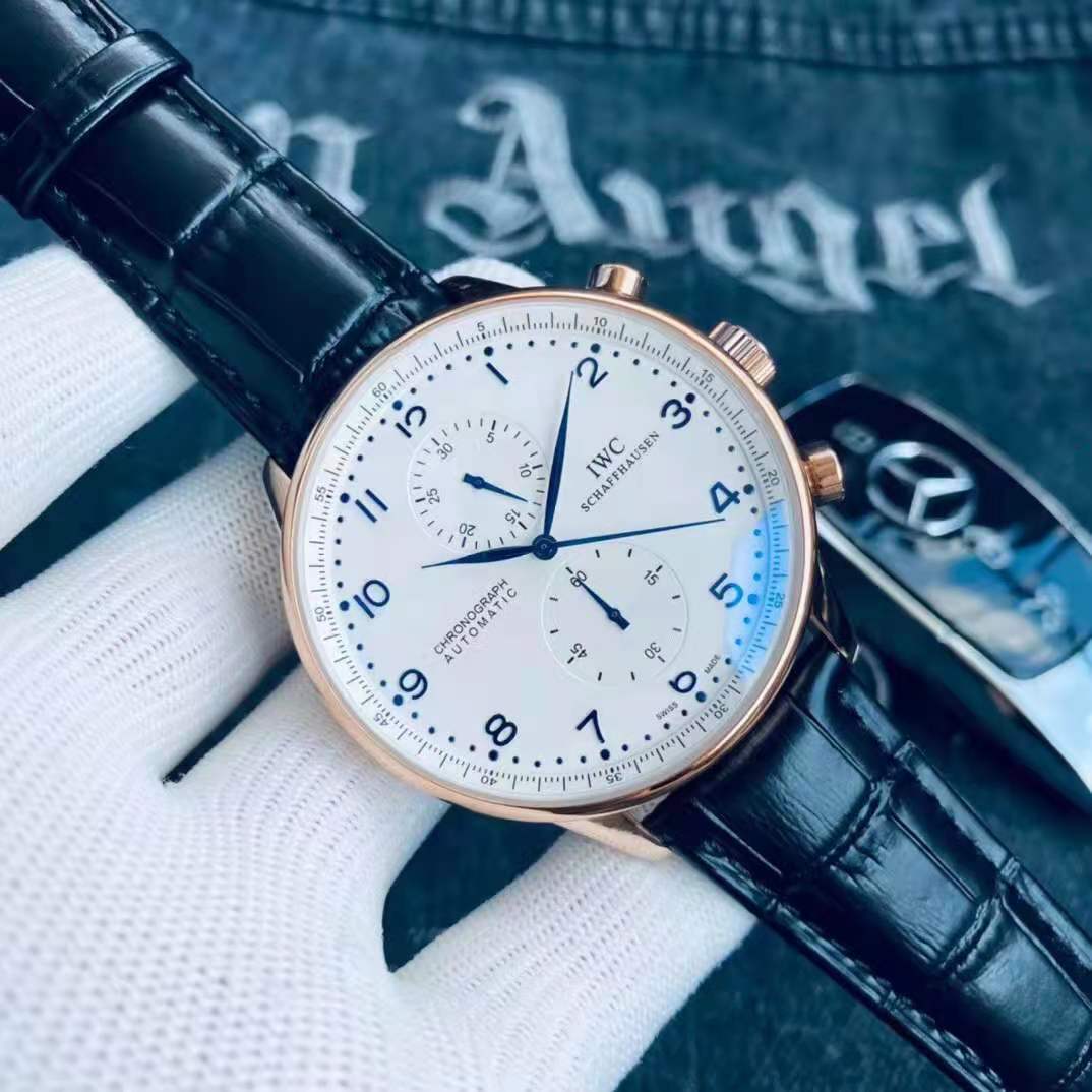 IWC Schaffhausen Portugieser Chronograph (White Dial) Ref: IW371604